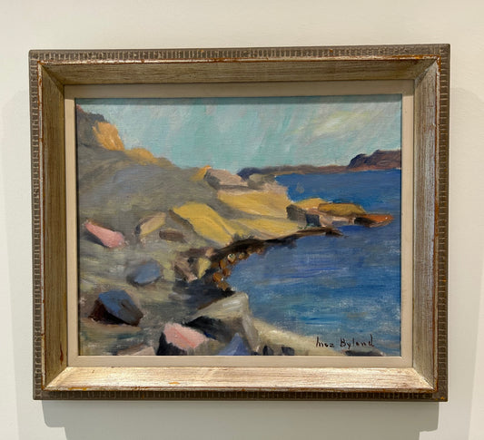 Rocky Coastal Inlet, oil on canvas, Inez Byland (1890–1961)